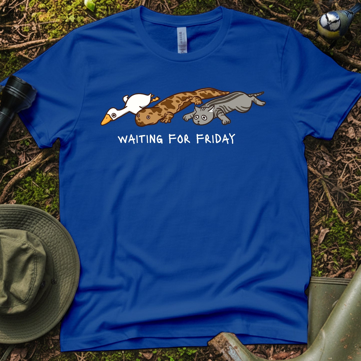 Giant salamander lying flat T-Shirt