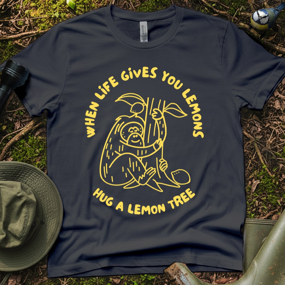 Wildlife Graphic T-Shirt - When Life Gives You Lemons Orangutan Print