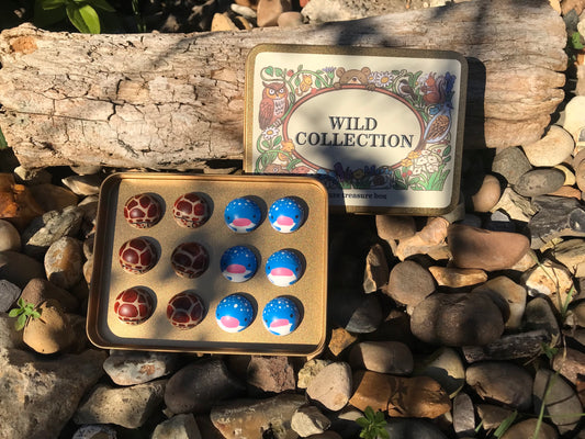 Wild Collection 8-in-1 Travel Game Box | Hand-Illustrated Magnetic Pocket Toy Set (Ages 3+)