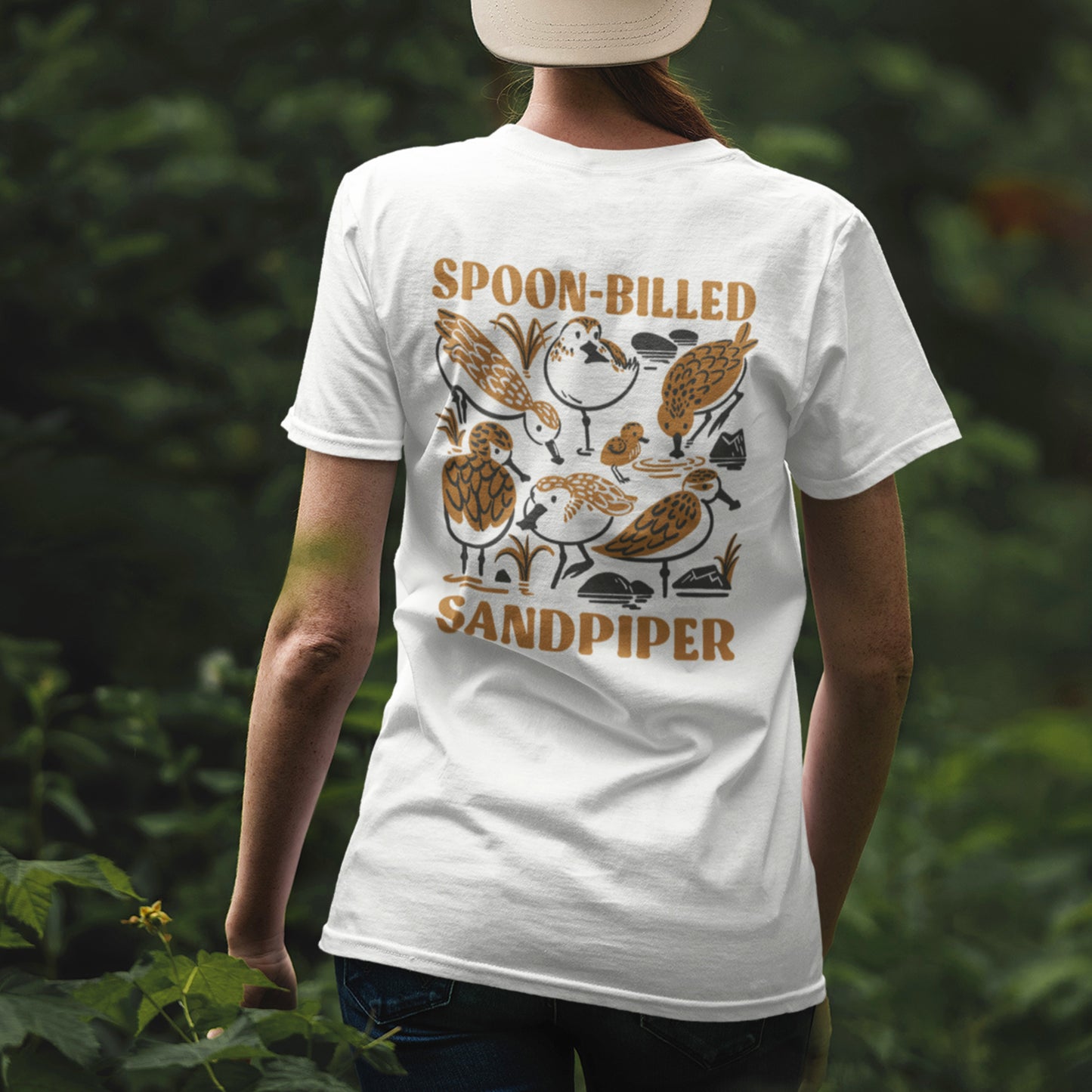 Spoon-billed Sandpiper T-Shirt, Birdwatcher Gift SAVING SPOONIE