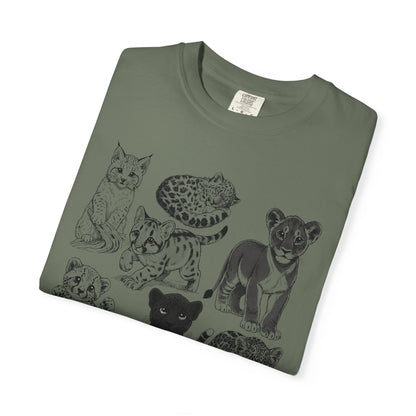 Cute Big Cat Cubs comfort color T-Shirt