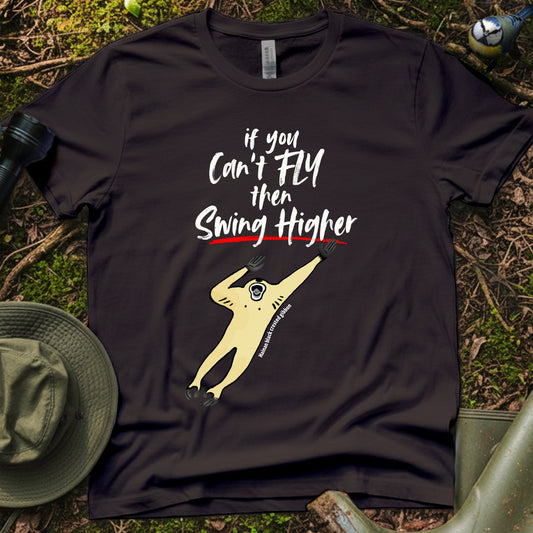 Hainan black crested gibbon Flying T-Shirt