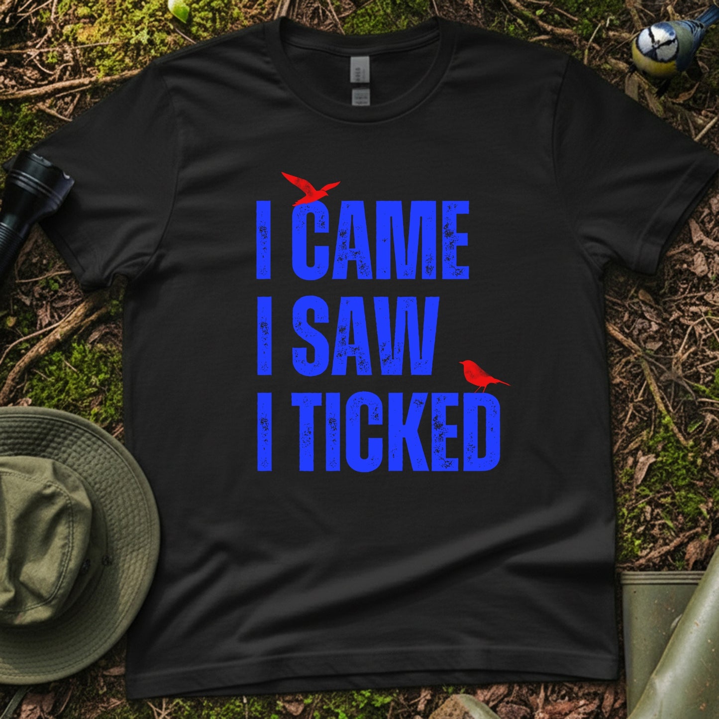 I came I saw I ticked Bird Nerd T-Shirt