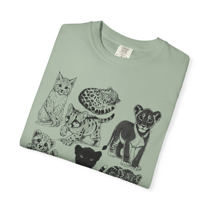 Cute Big Cat Cubs comfort color T-Shirt