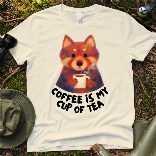 Red Panda Coffee T-Shirt Casual Cute Animal Tee