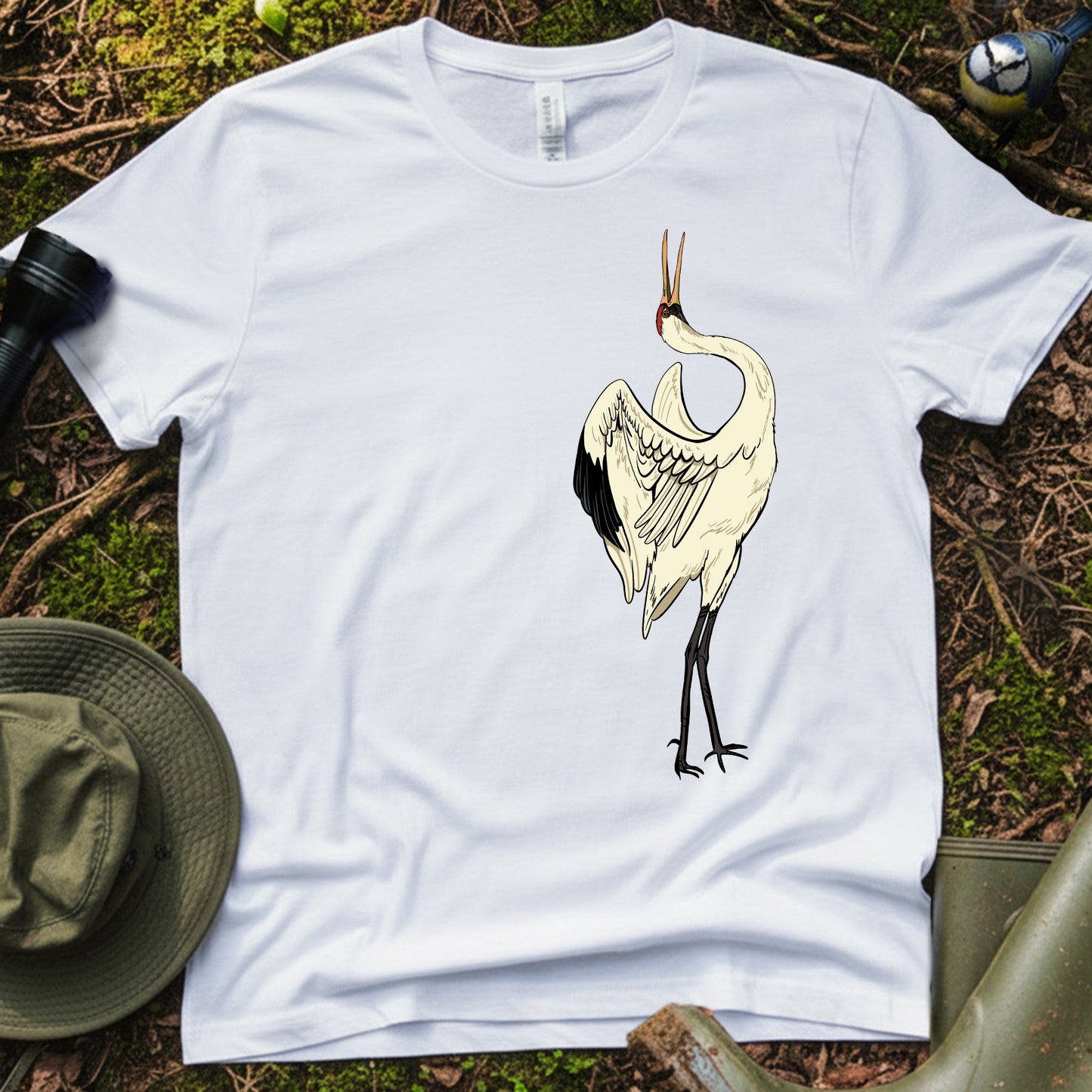 Whooping crane couple T-Shirt (R)