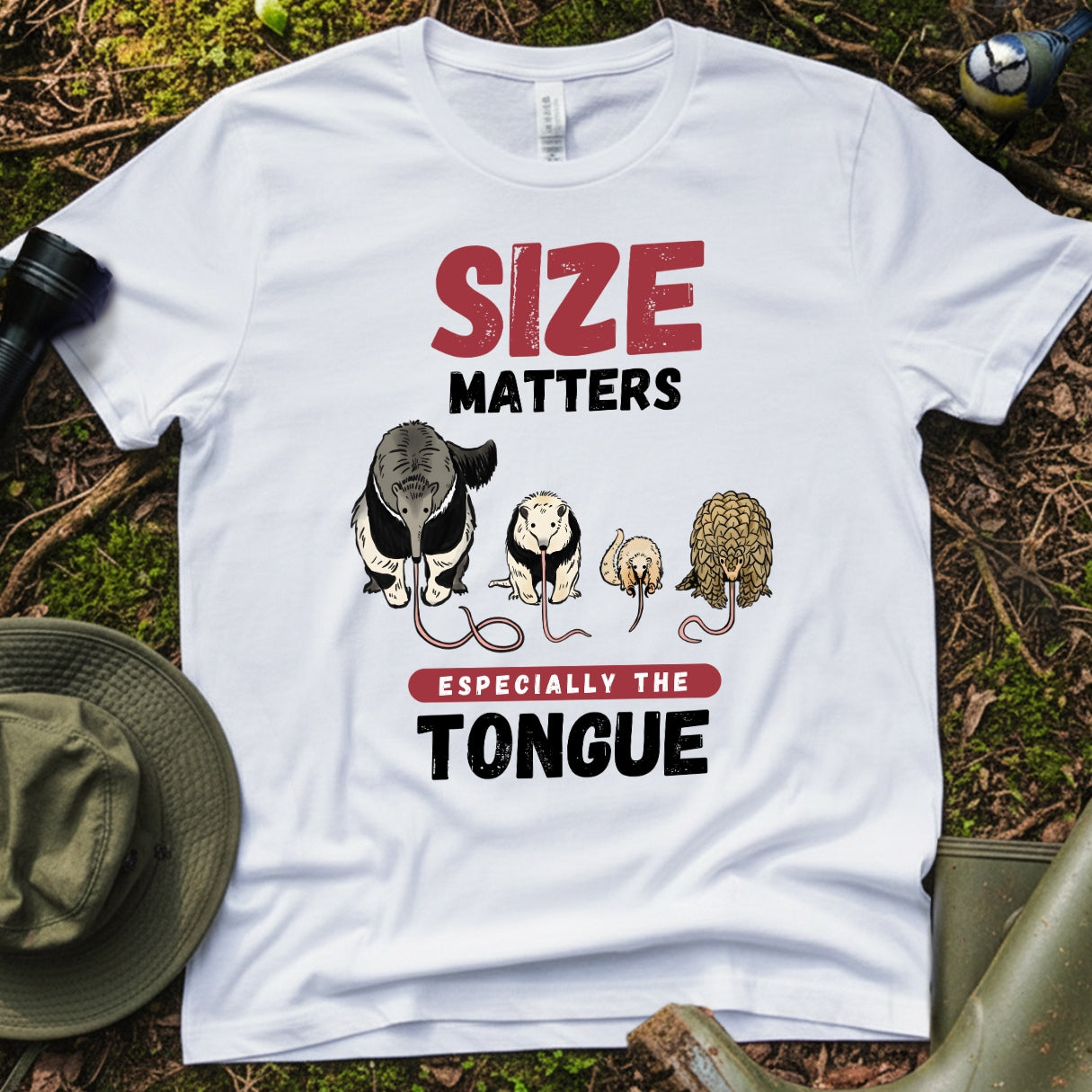 Size matters Anteater tongue Funny T-Shirt