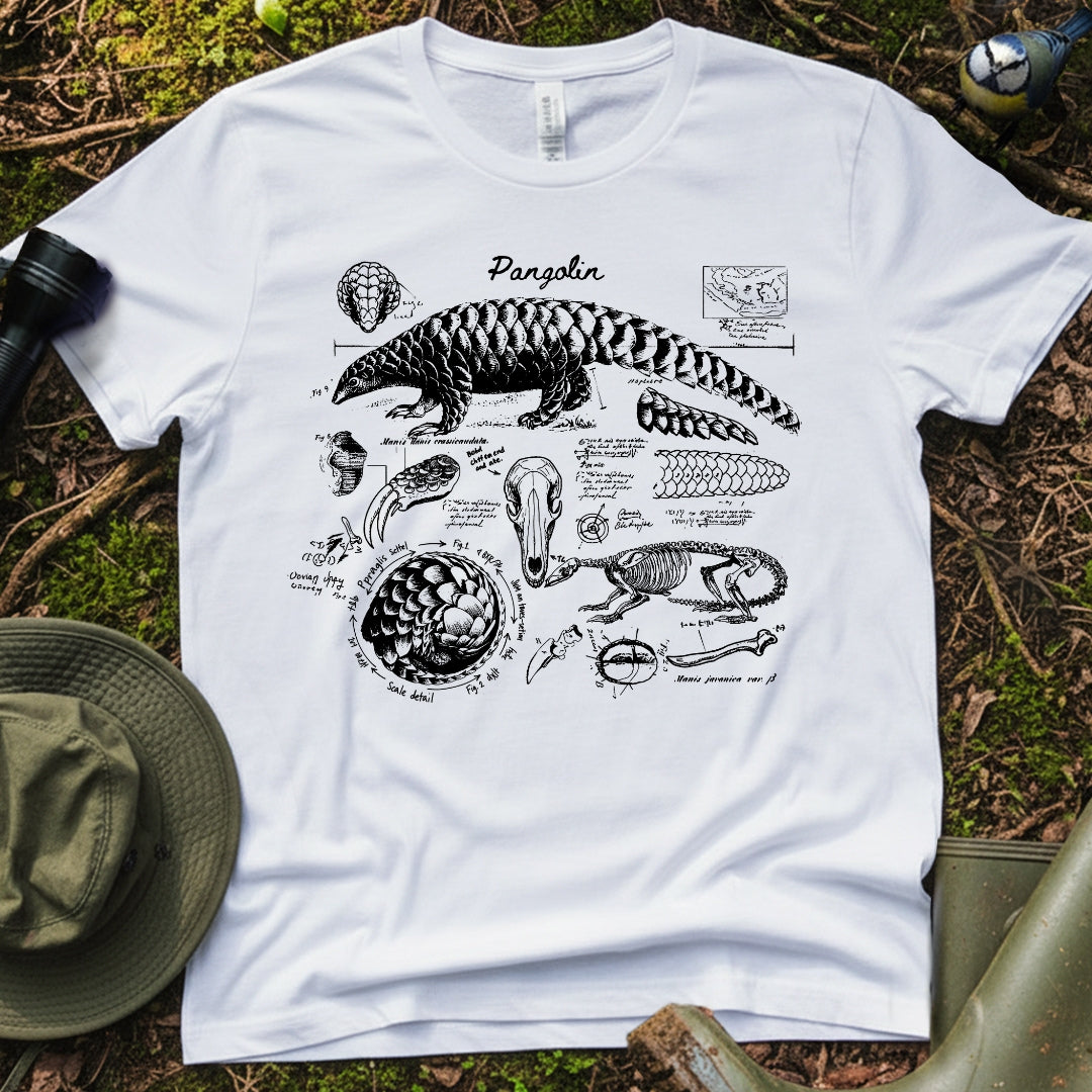 Pangolin Anatomy Diagrams Tshirt