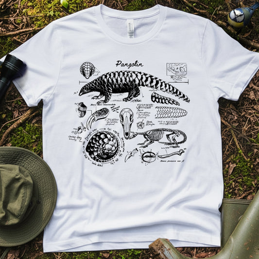 Pangolin Anatomy Diagrams Tshirt