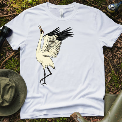 Whooping crane couple T-Shirt (L)