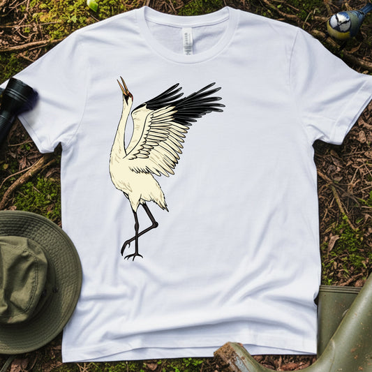 Whooping crane couple T-Shirt (L)