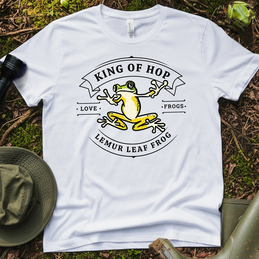 Lemur Leaf Frog King of Hop T-Shirt
