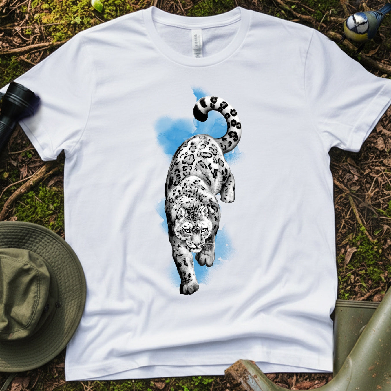 Snow leopard unisex T-Shirt