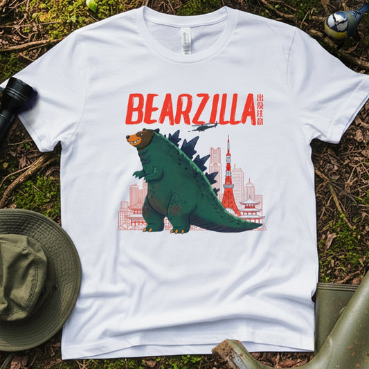Bearzilla bear attack funny Tshirt