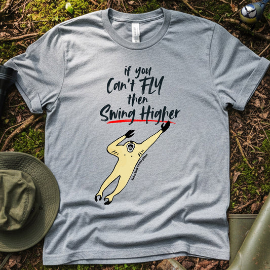 Hainan black crested gibbon Flying T-Shirt