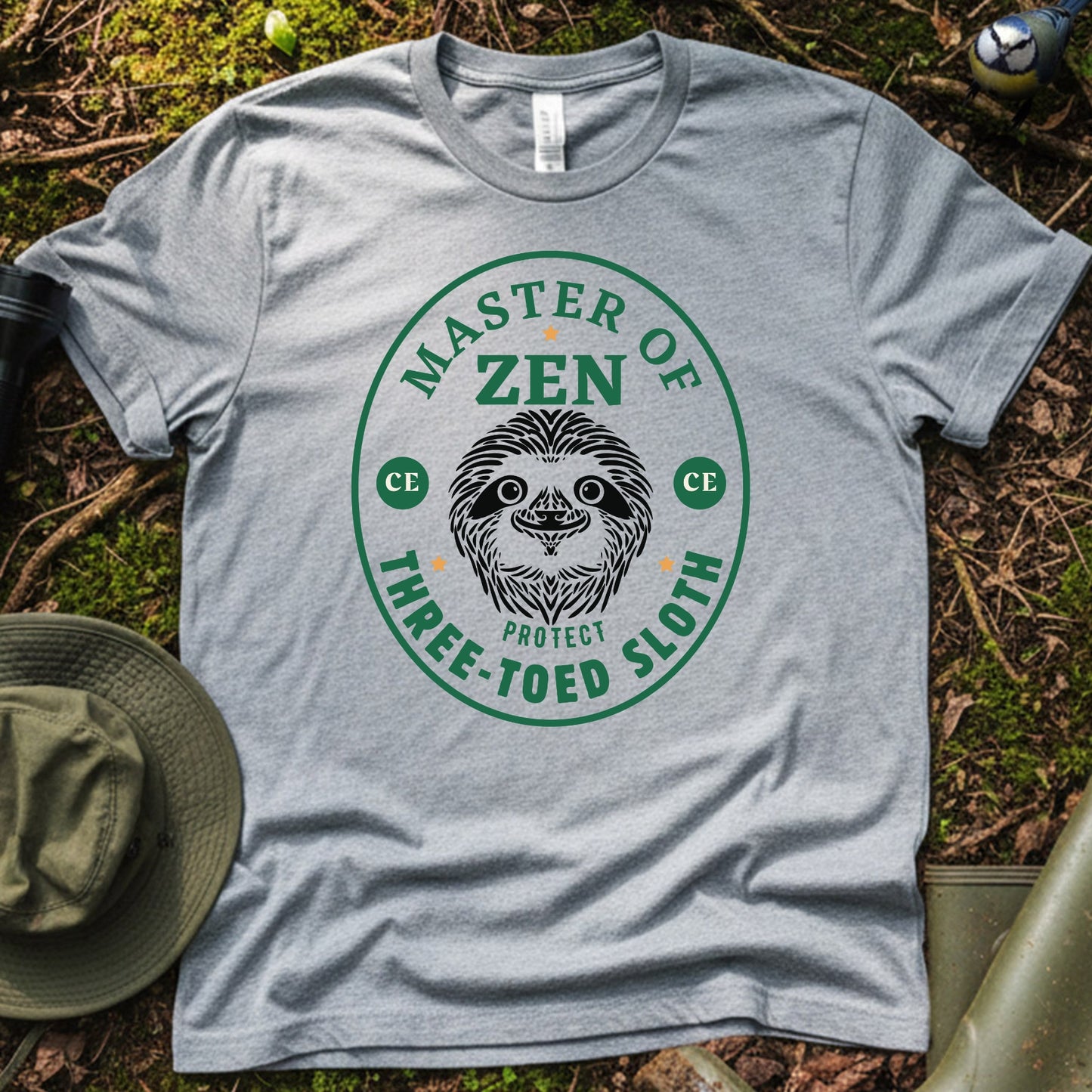 Three toed sloth Zen master T-Shirt