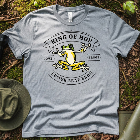 Lemur Leaf Frog King of Hop T-Shirt