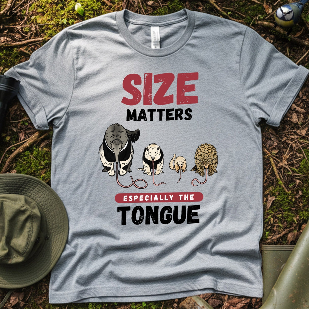Size matters Anteater tongue Funny T-Shirt