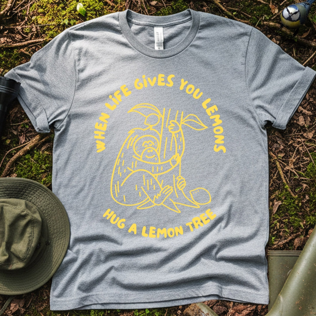 Wildlife Graphic T-Shirt - When Life Gives You Lemons Orangutan Print