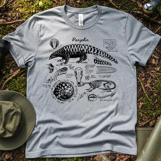 Pangolin Anatomy Diagrams Tshirt