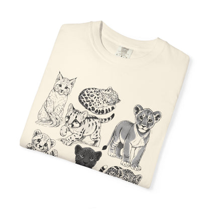 Cute Big Cat Cubs comfort color T-Shirt