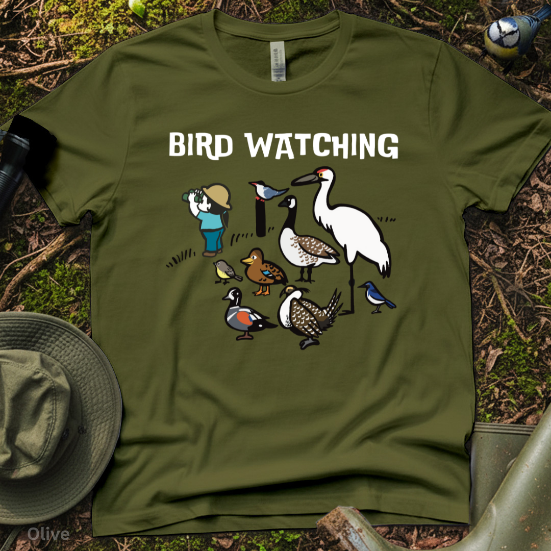 Bird Watching Cute T-Shirt Cute Birdwatcher Tee