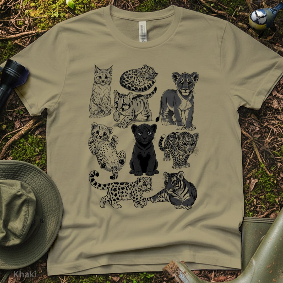 Cute Big Cat Cubs comfort color T-Shirt