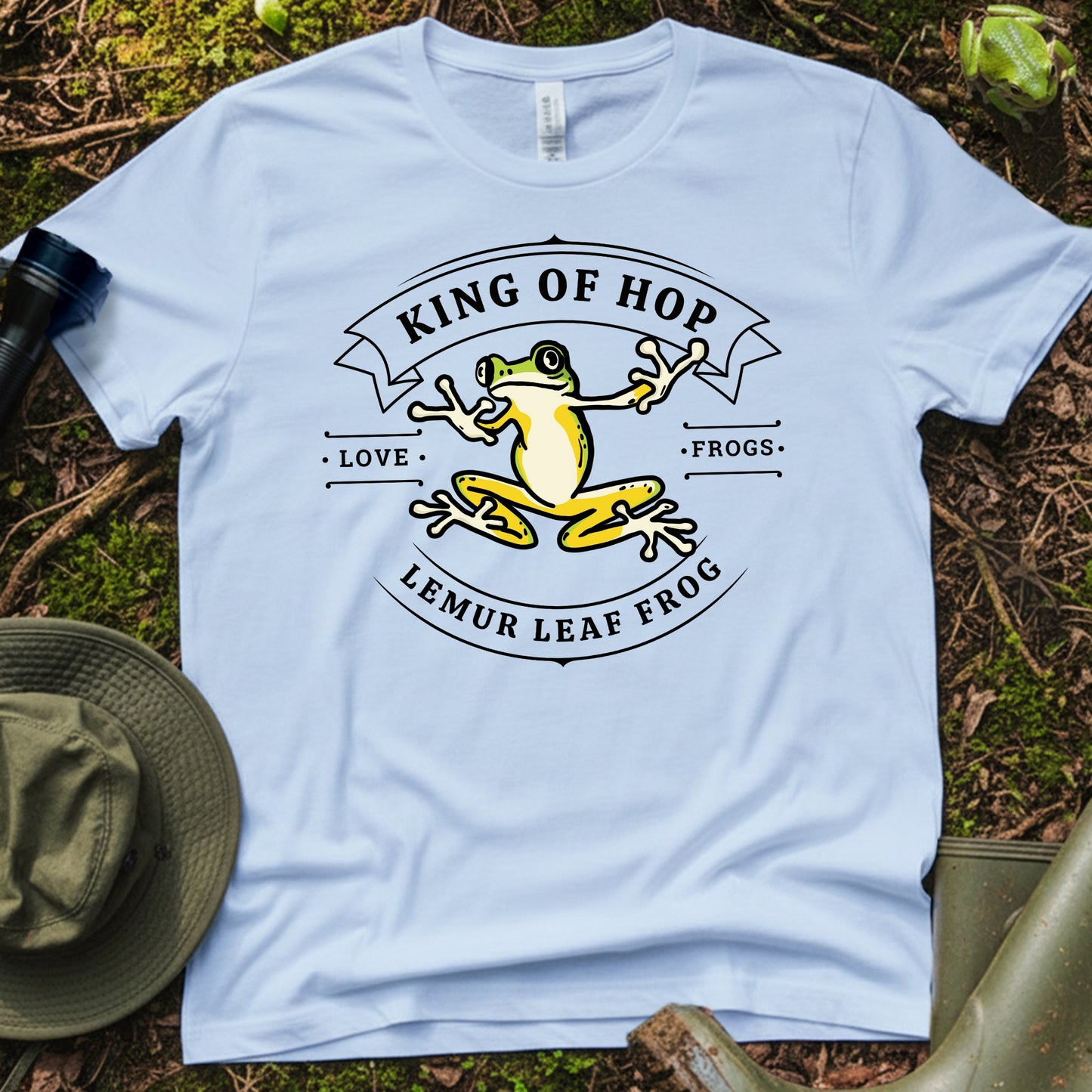 Lemur Leaf Frog King of Hop T-Shirt