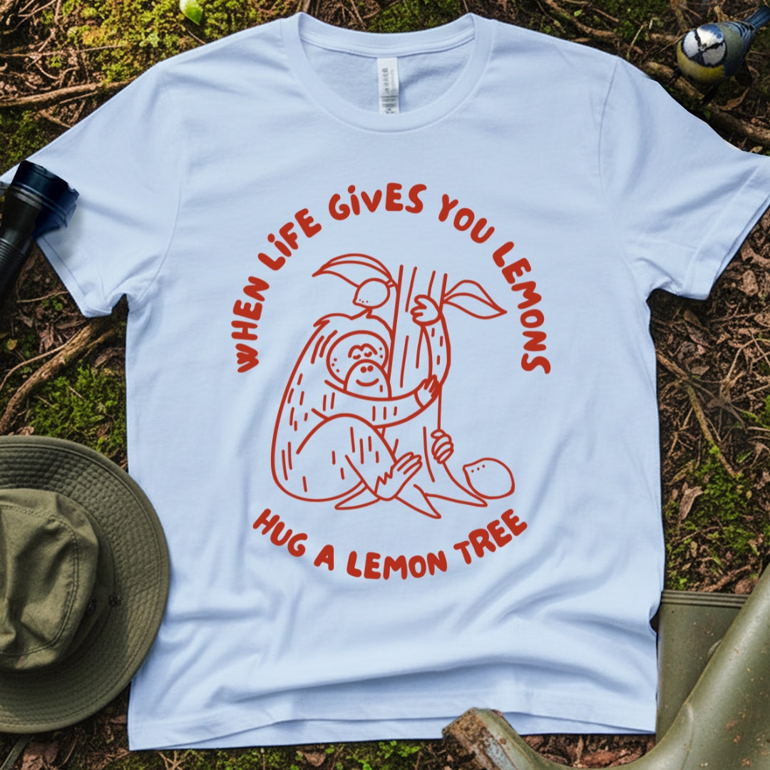 Wildlife Graphic T-Shirt - When Life Gives You Lemons Orangutan Print