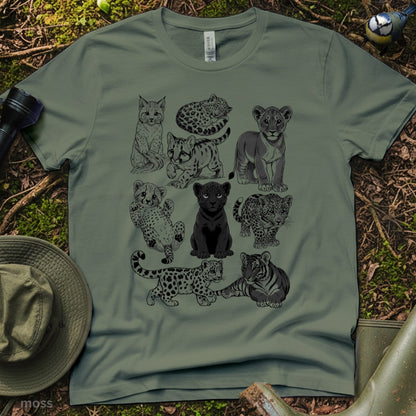 Cute Big Cat Cubs comfort color T-Shirt
