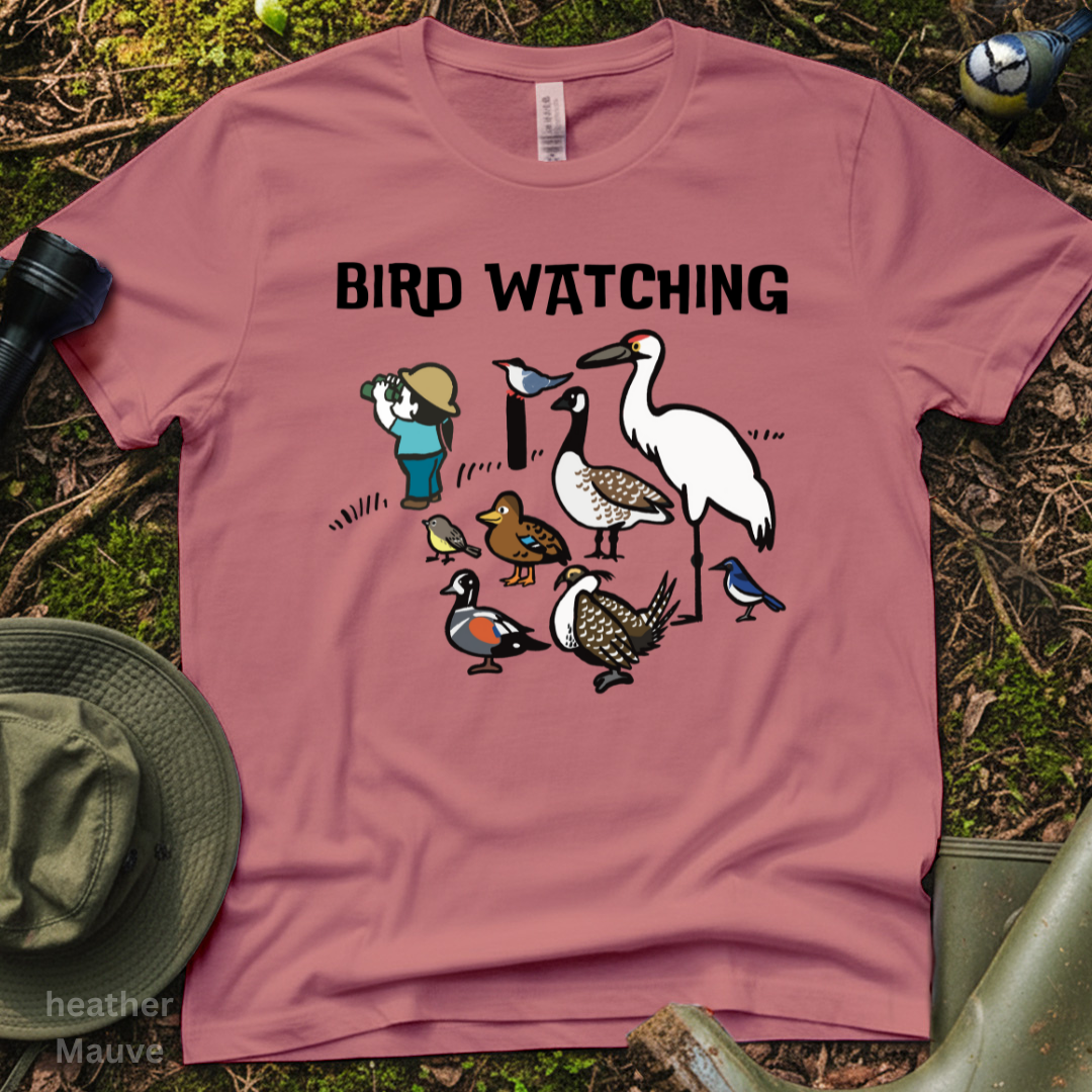 Bird Watching Cute T-Shirt Cute Birdwatcher Tee