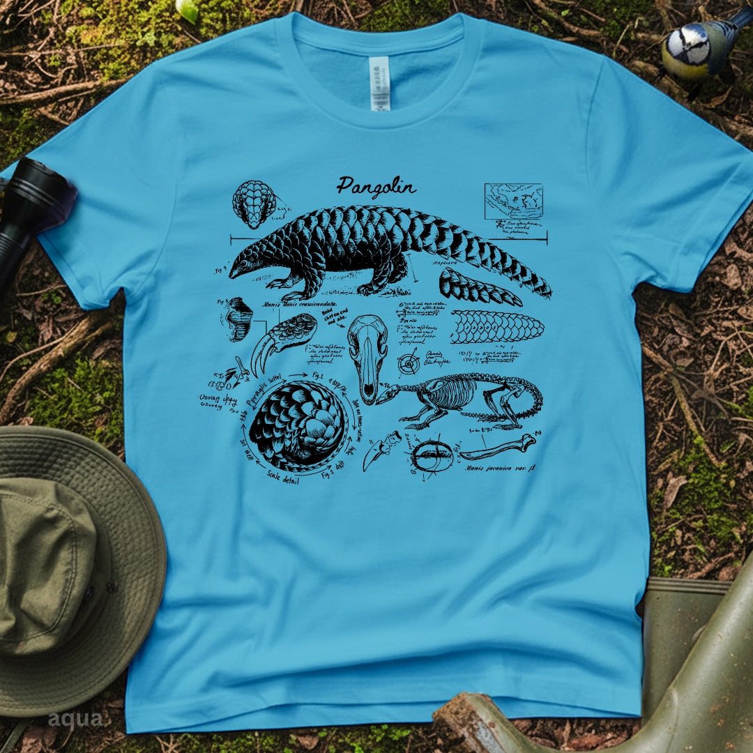 Pangolin Anatomy Diagrams Tshirt