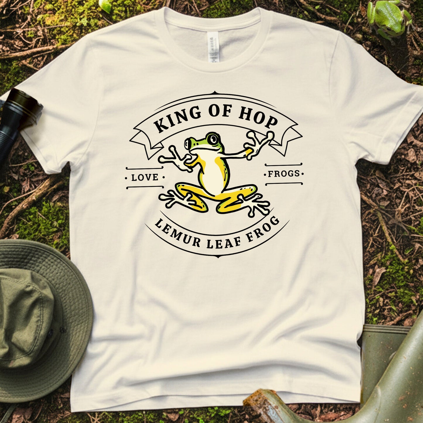 Lemur Leaf Frog King of Hop T-Shirt