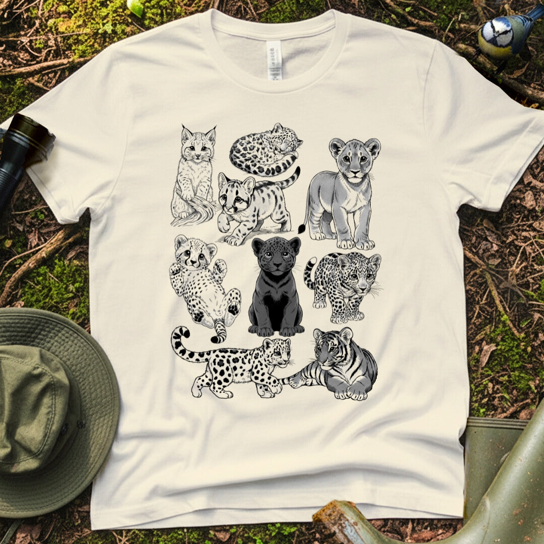 Cute Big Cat Cubs comfort color T-Shirt