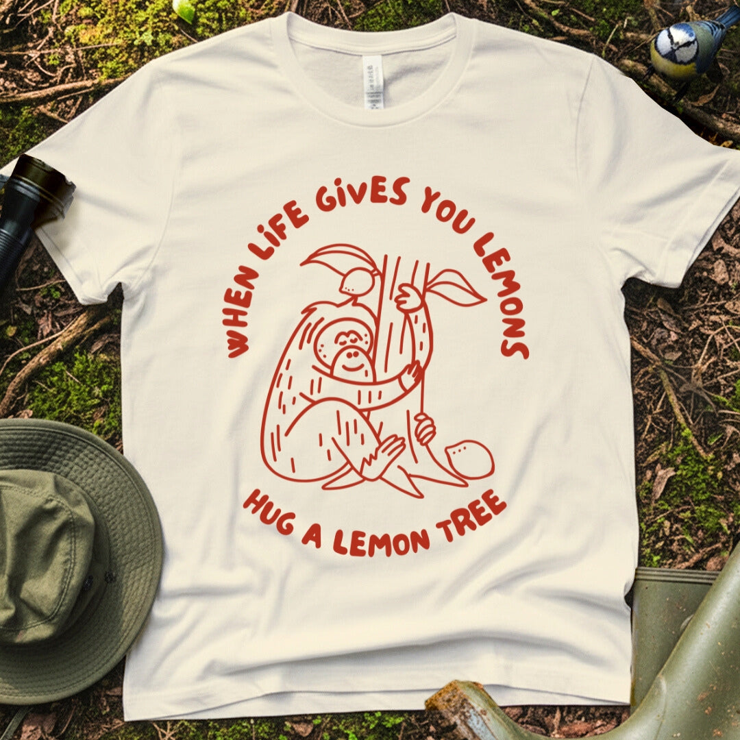 Wildlife Graphic T-Shirt - When Life Gives You Lemons Orangutan Print