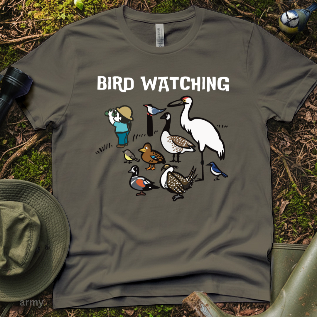 Bird Watching Cute T-Shirt Cute Birdwatcher Tee