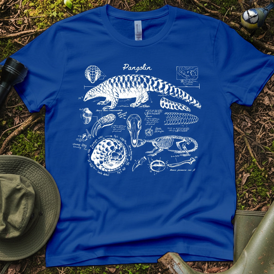 Pangolin Anatomy Diagrams Tshirt