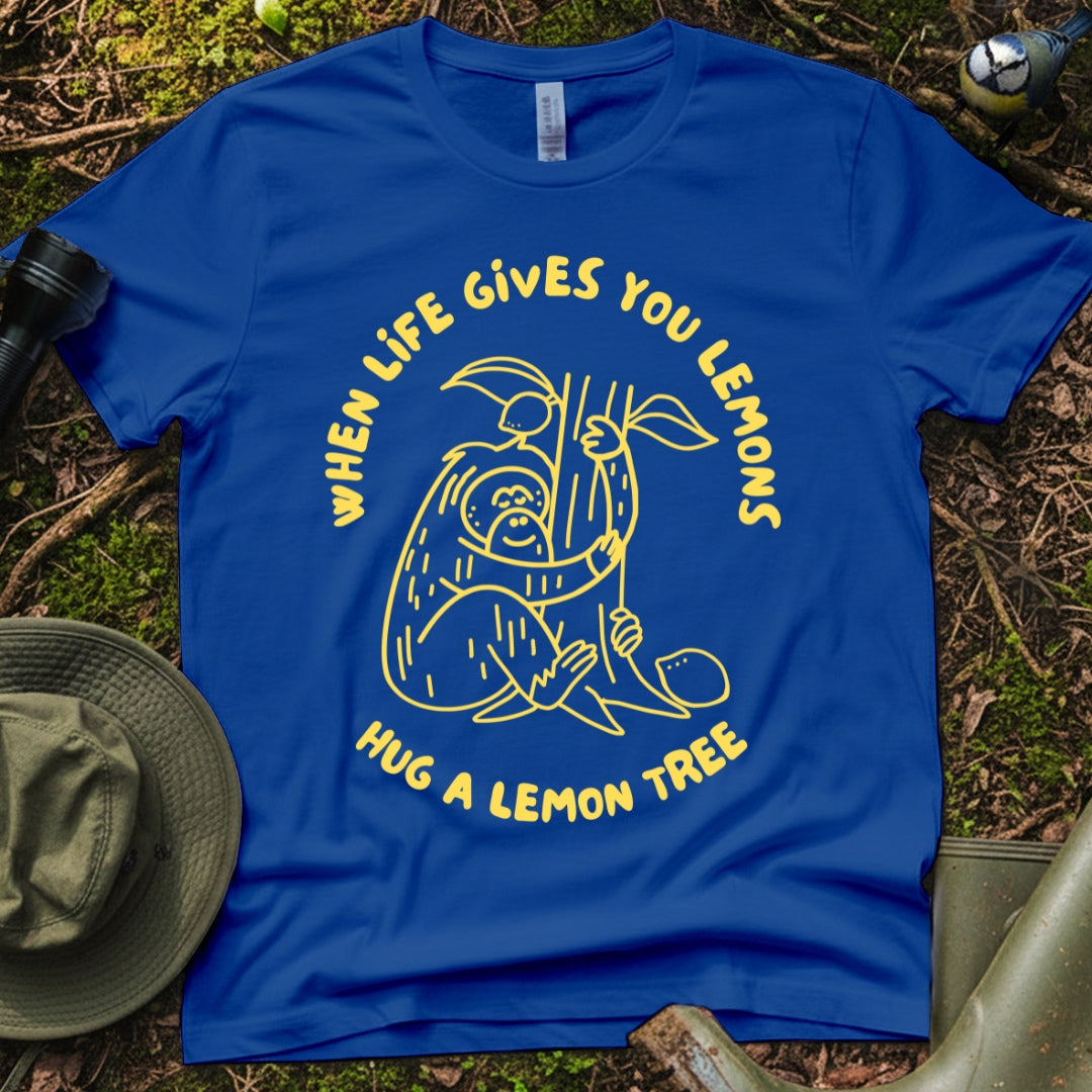 Wildlife Graphic T-Shirt - When Life Gives You Lemons Orangutan Print