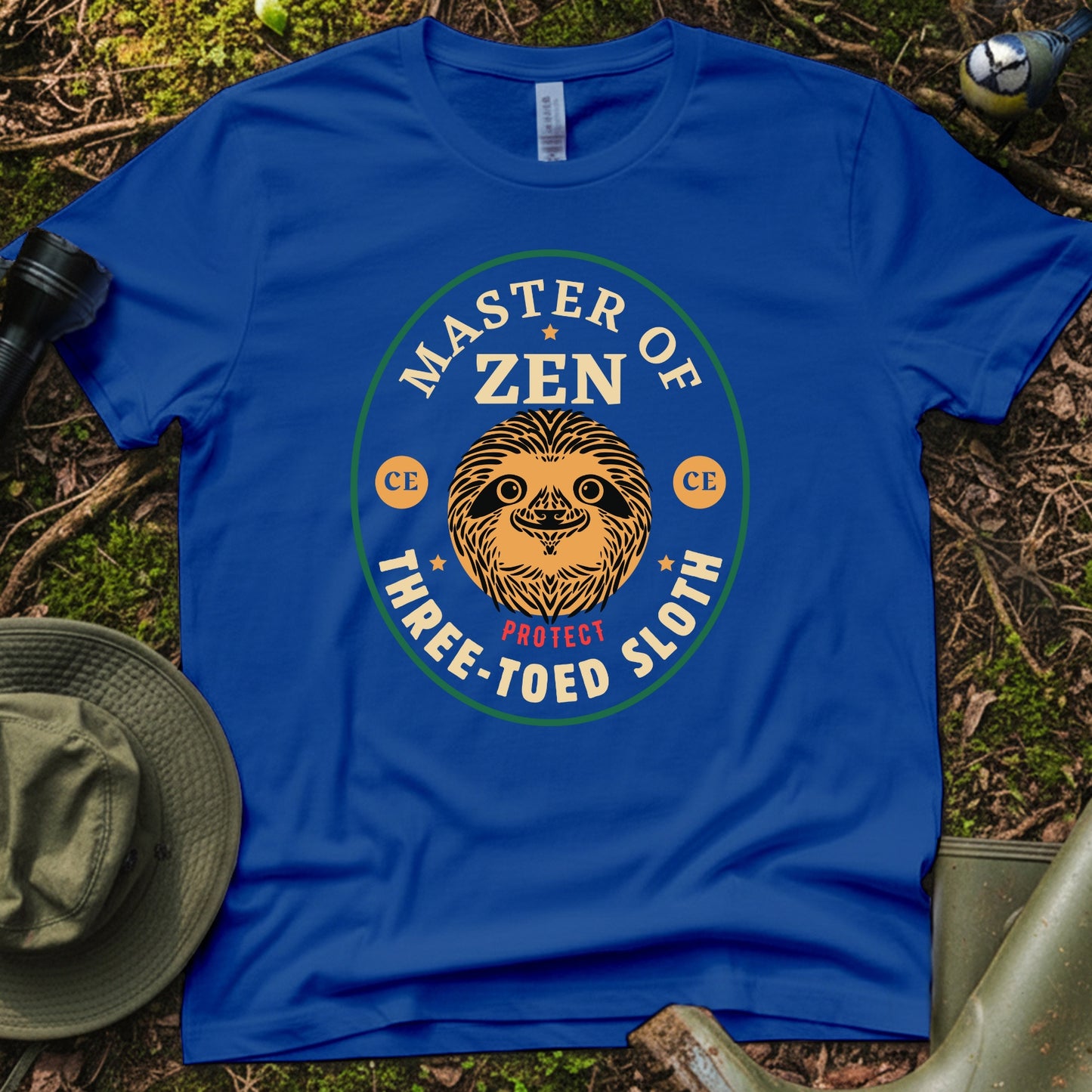 Three toed sloth Zen master T-Shirt
