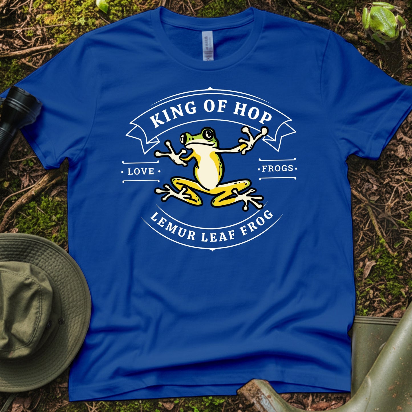 Lemur Leaf Frog King of Hop T-Shirt