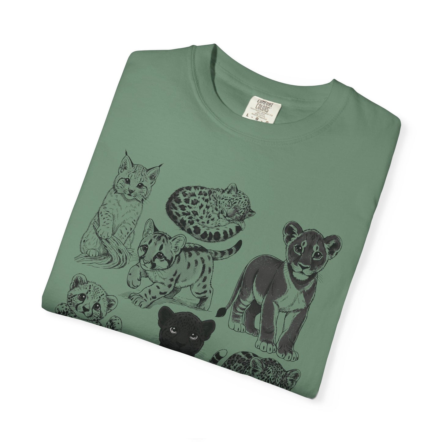 Cute Big Cat Cubs comfort color T-Shirt