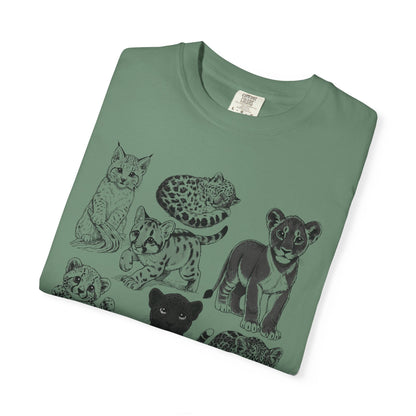 Cute Big Cat Cubs comfort color T-Shirt