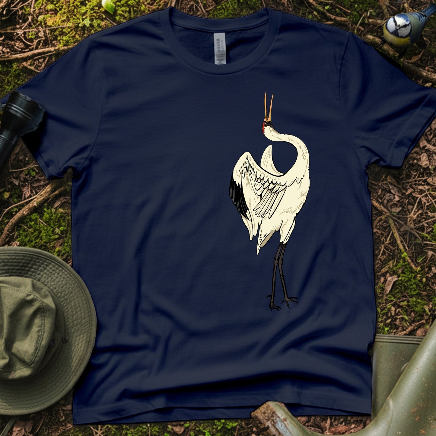 Whooping crane couple T-Shirt (R)