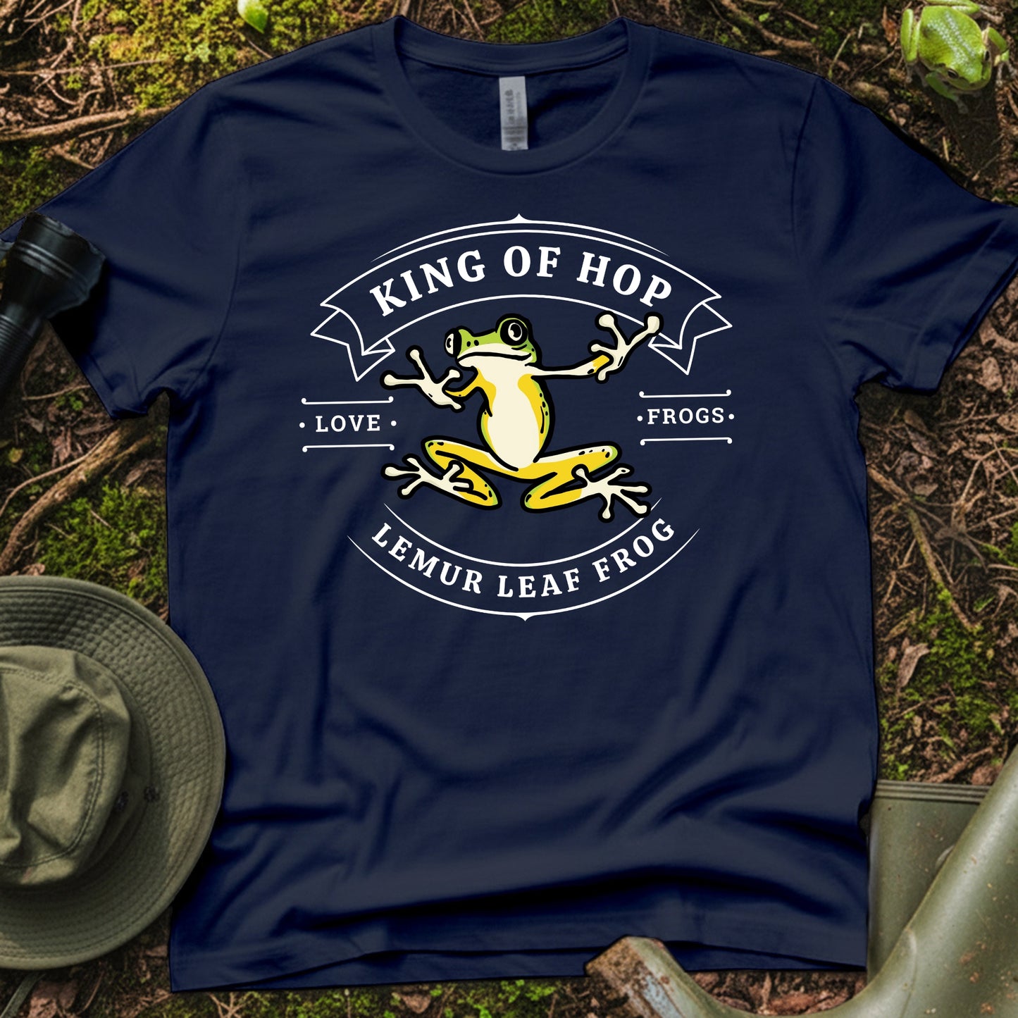 Lemur Leaf Frog King of Hop T-Shirt