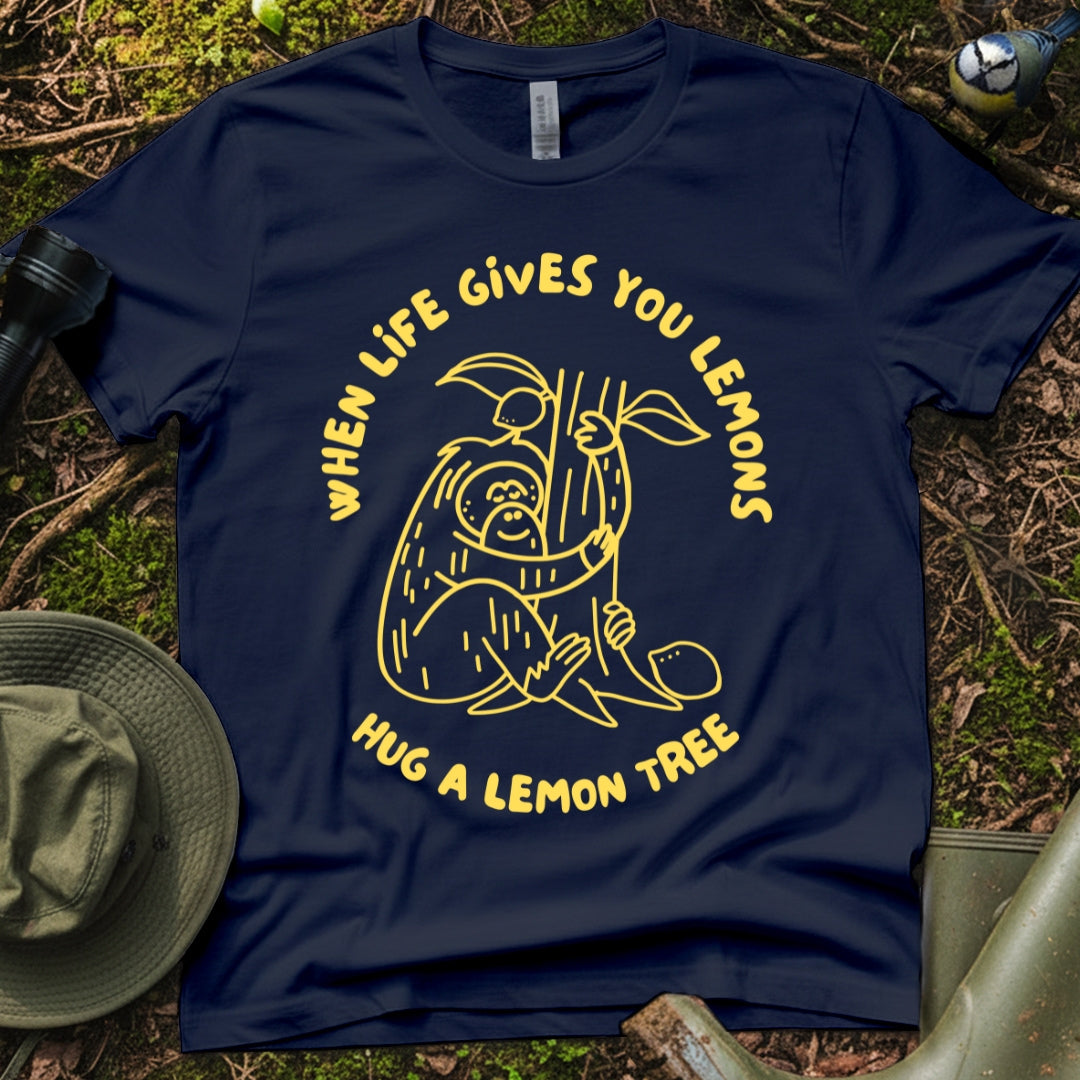 Wildlife Graphic T-Shirt - When Life Gives You Lemons Orangutan Print