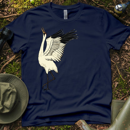 Whooping crane couple T-Shirt (L)