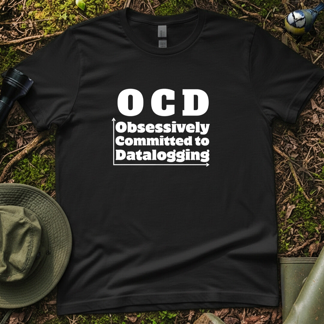 OCD Obsessively Committed to Datalogging Researcher Tshirt