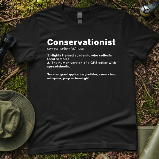 Wildlife Conservationist definition Funny Tshirt