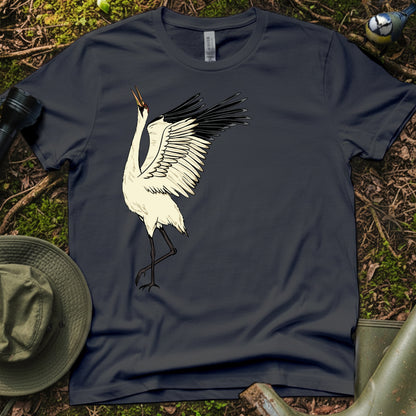 Whooping crane couple T-Shirt (L)
