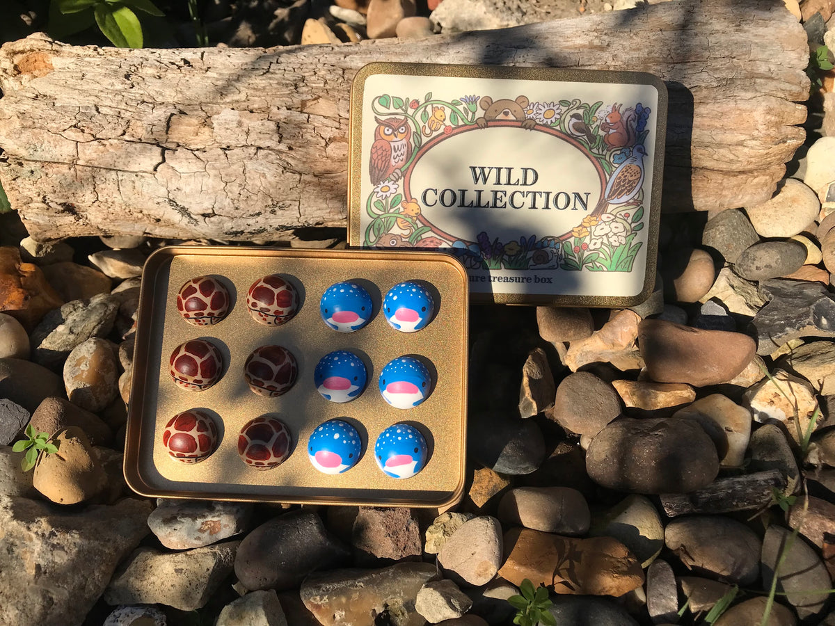 Wild Collection 8-in-1 Travel Game Box | Hand-Illustrated Magnetic Pocket Toy Set (Ages 3+)